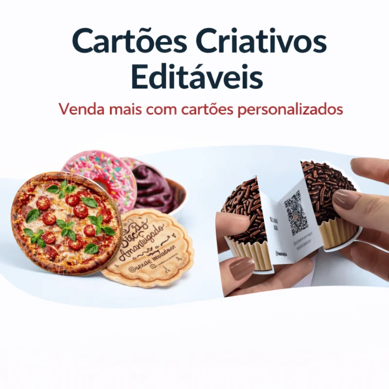 Cartões de visita criativo