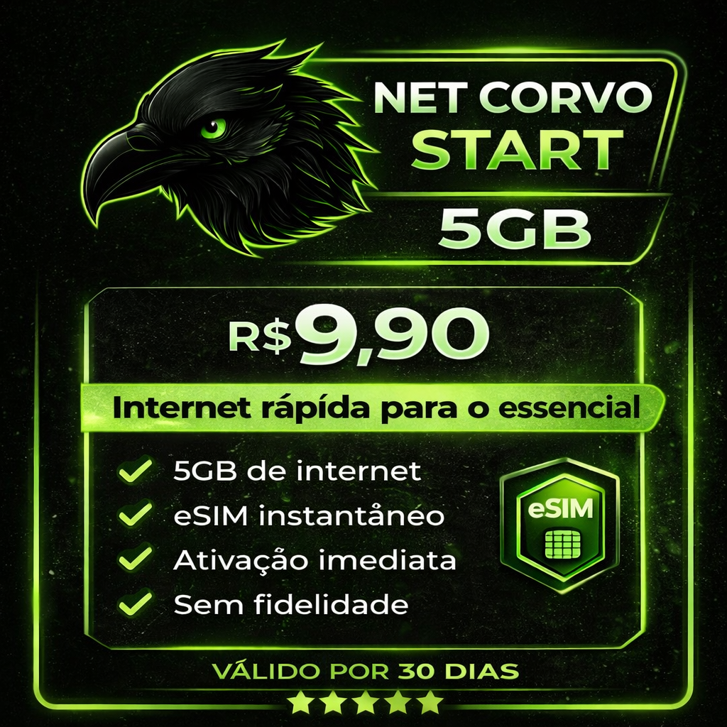 🟢 NET CORVO START – 5GB